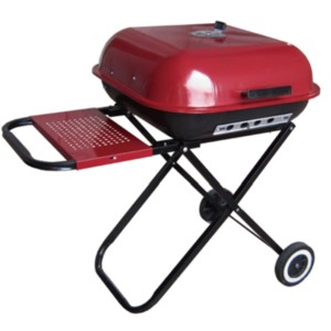 Jerez Folding Charcoal BBQ - Red by BBQ Chef