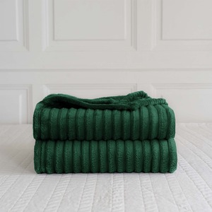 Snug Soft Chunky Ribbed Cord Plush Throw Blanket by Velosso