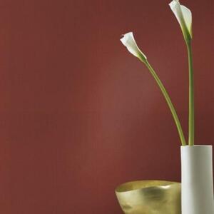 Textured Plain Vinyl Wallpaper Sophisticated Paste The Wall - Red by Rasch