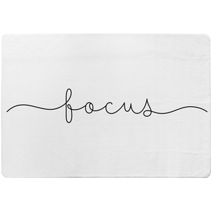 Text Focus Designer Rug - White / 230cm by NA