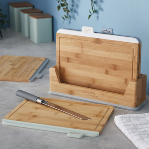 Bamboo Index Chopping Boards by Cooks Professional