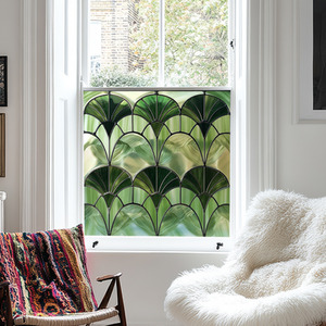 Jesolo Art Deco Stained Glass Privacy Window Film by Creative Printing