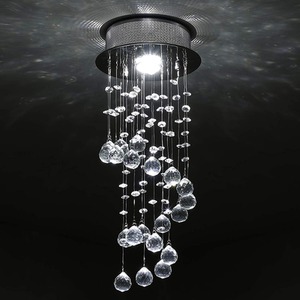 HOMCOM Ceiling Chandelier - Silver by HOMCOM