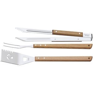 Tramontina 3 Pcs. BBQ Tools Set - Natural Wood by Tramontina
