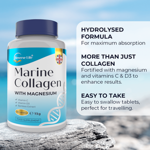 Reverse Life Marine Collagen Tablets - White by Reverse Life