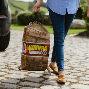 Warma Nets of Hardwood Firewood Logs - Brown / 48cm / 18kg by Warma