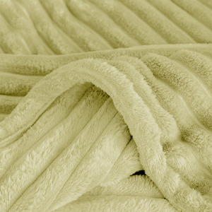 Snug Soft Chunky Ribbed Cord Plush Throw Blanket by Velosso