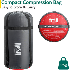 XL Hooded Sleeping Bag 2-3 Season by Trail