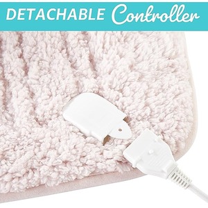 Cosy Electric Heated Throw Blanket Luxurious Sherpa Fleece - Grey Lilac by Cozy Night