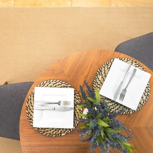 Natural Border Jute Area Rug by The Rug House