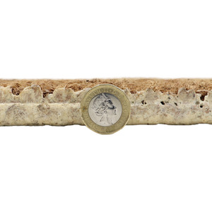 Tallis Boucle Coir Latex Backed Door Mat - Natural by JVL