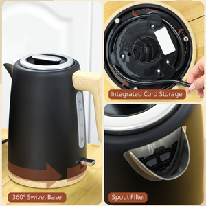 HOMCOM 1.7L Fast Boil Kettle and 2 Slice Toaster Set Sleek and Modern Design - Black by HOMCOM