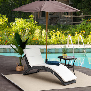 Outsunny Sun Lounger Rattan Hommock by Outsunny