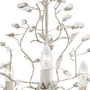 Almandite 5 Light Cream and Gold - Cream by Lighting Collection