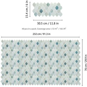 Glossy 3D Tile Stickers by WALPLUS