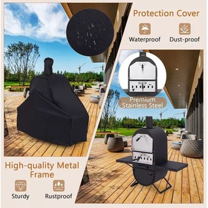 BBQ with Wood Fired Pizza Oven - Black by Wyld and Coco