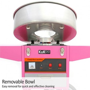 KuKoo Candy Floss Machine and Cart - Pink by Kukoo