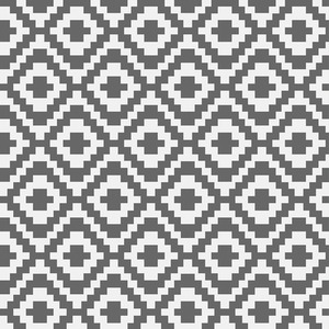 Outdoor Rug for Garden, Decking and Patio - Waterproof - Grey Geometric by Valiant
