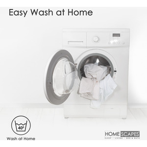 Homescapes Duck Feather Cushion Pad Insert - White / 50cm / 35cm by Homescapes