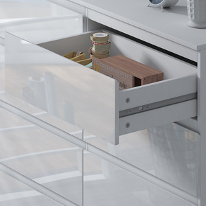 Gloss White Chest Of Drawers - White / 8 by FWStyle