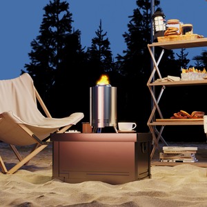 Outsunny Stainless Steel Smokeless Fire Pit 842-388 by Outsunny