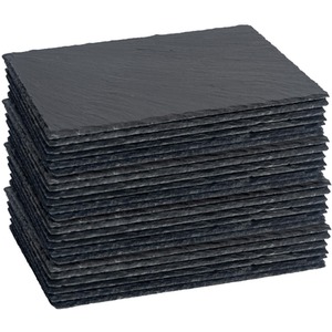 Rectangle Slate Placemats - 30 x 20cm - Grey / 24 by Argon Tableware