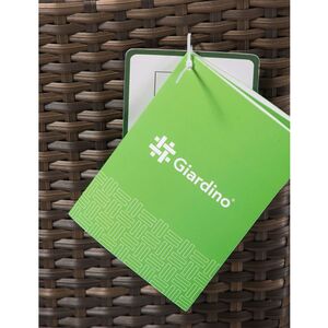 Giardino Sydney Rattan 2 Seater Loveseat Sofa - Brown by Giardino