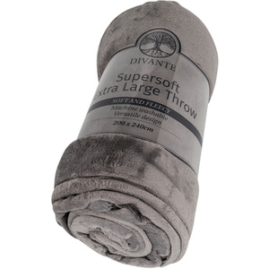 Supersoft Throw - Iron / Extra Large by Divante