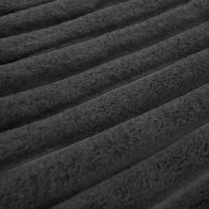 Faux Fur Thick Rib Throw by OHS