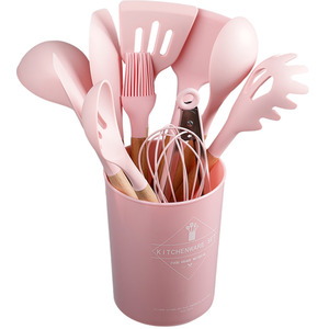 11-piece Silicone Kitchen Utensil Set Nonstick Cookware by Livingandhome