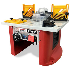 Lumberjack Variable Speed Bench Top Router Table with Integrated Motor Routing - Red by Lumberjack