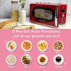 Hamilton Beach 20L Retro Red Microwave - Red by Hamilton Beach
