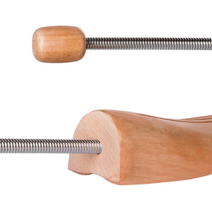 Spiral-Spring Shoe Stretcher 3 Pairs - Brown / 44-45 by tectake