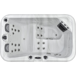 Palm Spas Dual Lounger plus 3 seat Hot Tub - Grey