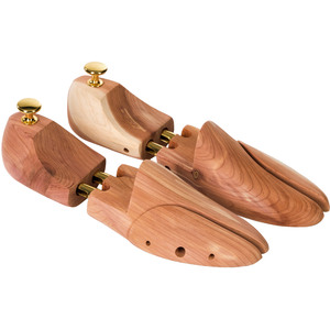 Luxury Cedar Shoe Stretcher Pair - Brown / 46-48 by tectake