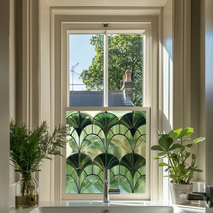 Jesolo Art Deco Stained Glass Privacy Window Film by Creative Printing
