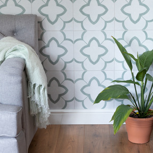 Quadrostyle KASBAH GREEN Wall Tile and Furniture Vinyl Stickers by Quadrostyle