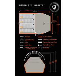 Abberley XL Breeze - Grey by OLPRO