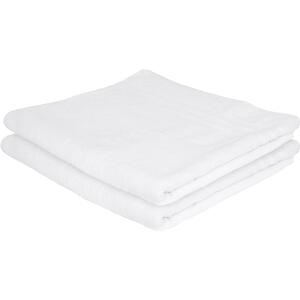 Cotton Bath Sheets - 160cm x 90cm - Pack of 2 - White by Nicola Spring