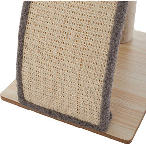 Slope Shape Sisal Cat Scratching Post - Brown by Livingandhome