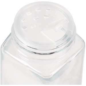 24-Piece Glass Spice Jars with Airtight Aluminum Lids - Silver by Livingandhome