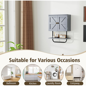 Bathroom Wall-Mounted Cabinet by Costway