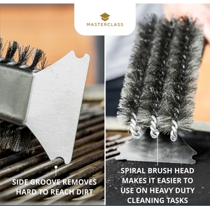 MasterClass BBQ Bristle Spiral Grill Brush - Black by MASTERCLASS