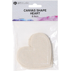 Art Studio Canvas Heart Shape by Art Studio