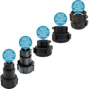 IBC S60x6 (2 inch) Female to (2 inch) BSP Female Swivel Buttress by DNA PACKAGING LTD