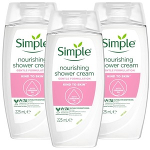 Pack of 3 Simple Nourishing Shower Cream - Pink by Simple