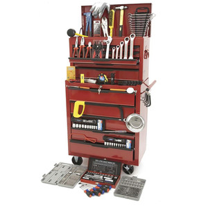 Hilka Tool Kit Heavy Duty Tool Chest Cabinet - Red by Hilka