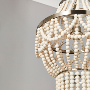 Pilli Beaded Light Chandelier - Natural by Litecraft