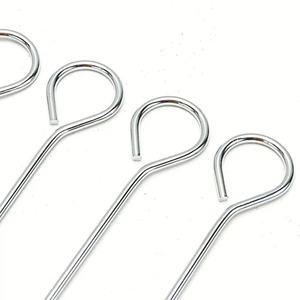 10 Metal BBQ Skewers Kebab Meat Vegetable Skewers Oven Grill Barbeque 35cm - Silver by Cooke & Miller