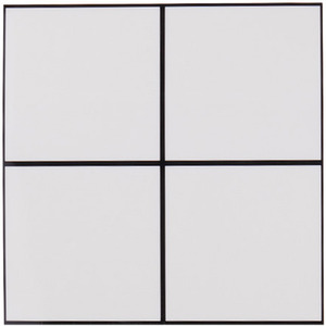 Livingandhome 10pcs Self-Adhesive Lattice Wall Tiles - White / 2 * 2 grids by Livingandhome